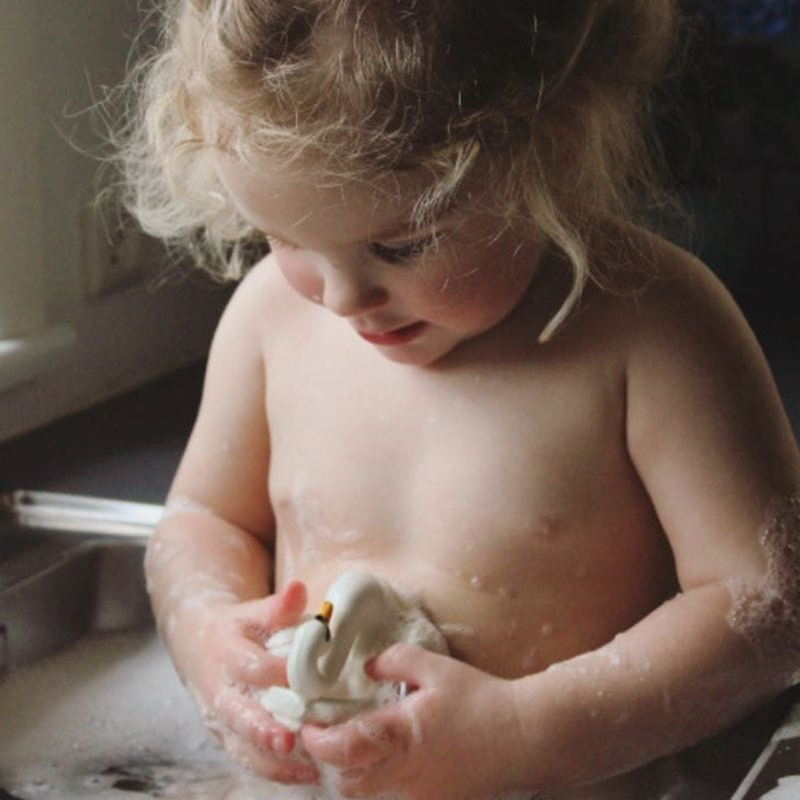 Jouet de bain bébé caoutchouc naturel - cygne  