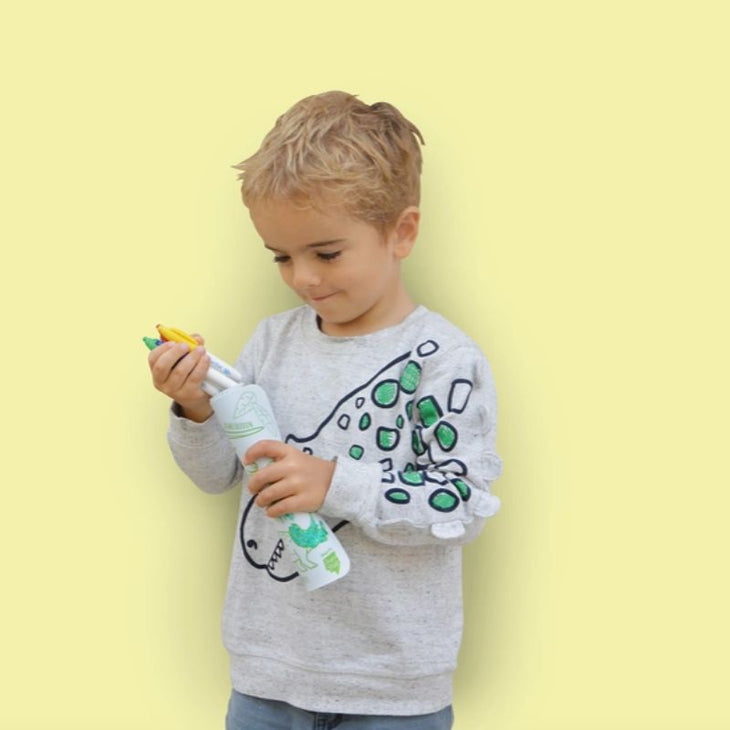 Coloriage éducatif: Mini Playmat 2en1 - DINO - Réversible